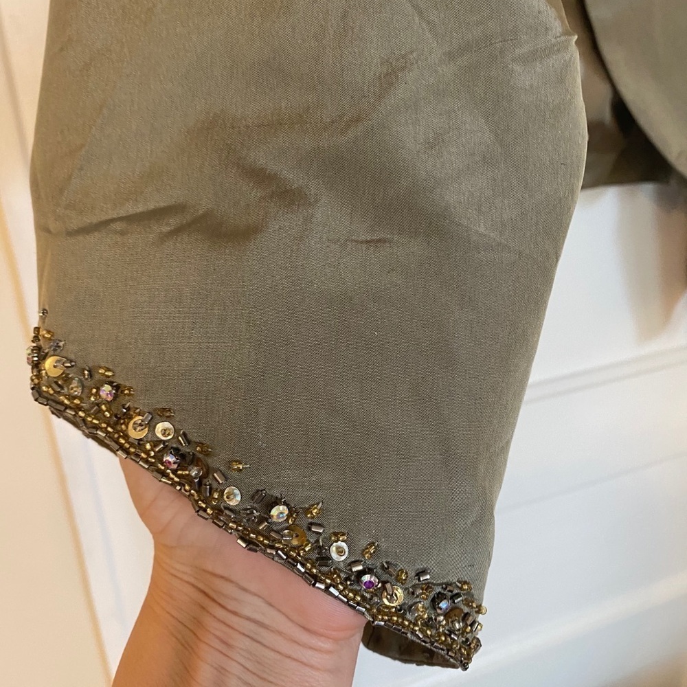 Jovani Cropped Jacket Sage Green - Picture 4 of 5